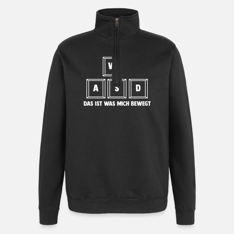 Gaming Computer Gamer Gaming Gamer - Quarter-Zip Sweatshirt - black