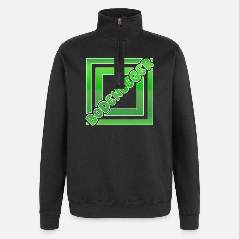 Flooring installer as a vocation - Quarter-Zip Sweatshirt - black