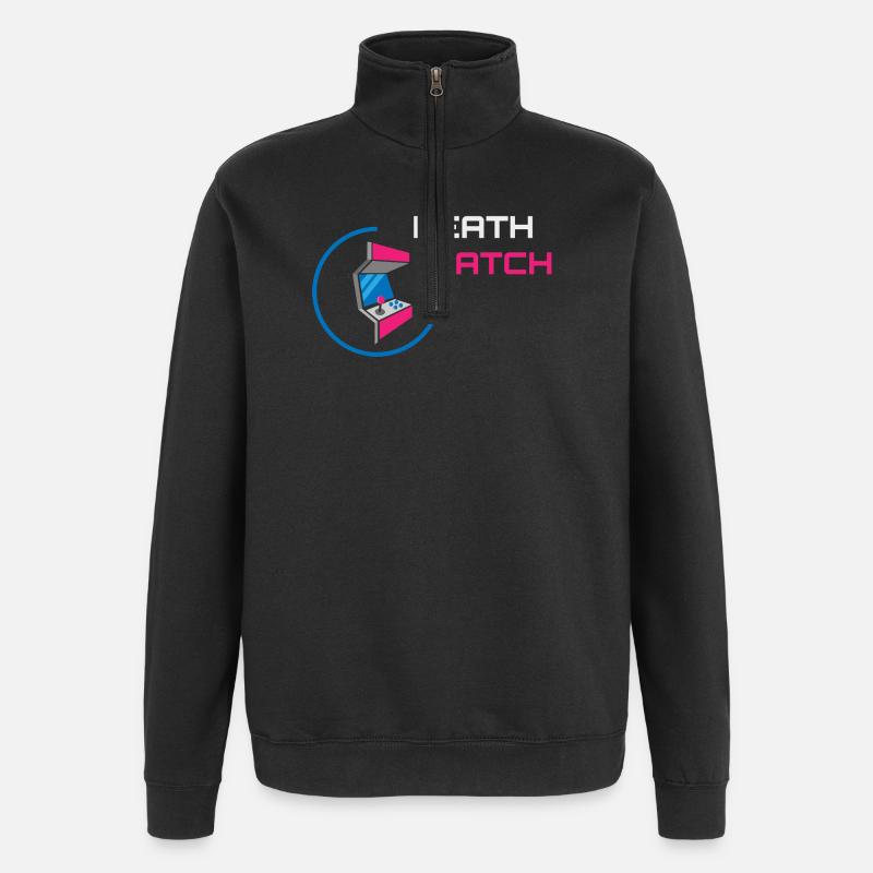 Arcade Machine - Retro Gaming Néon - Sweat à zip 1/4 - noir