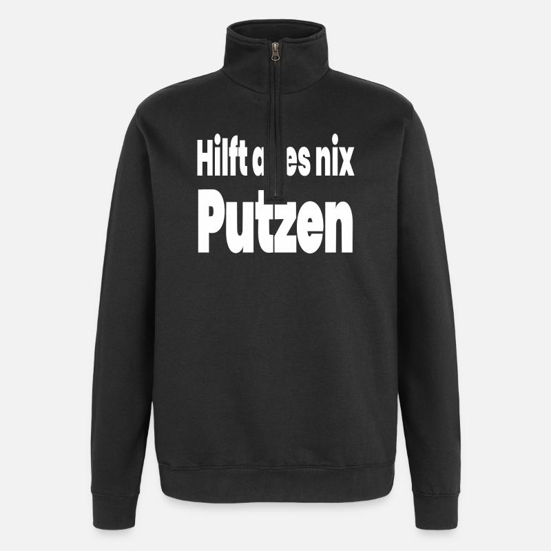 Propre - Sweat à zip 1/4 - noir