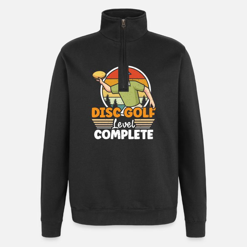 Disc Golf Gifts Disc Golf - Quarter-Zip Sweatshirt - black