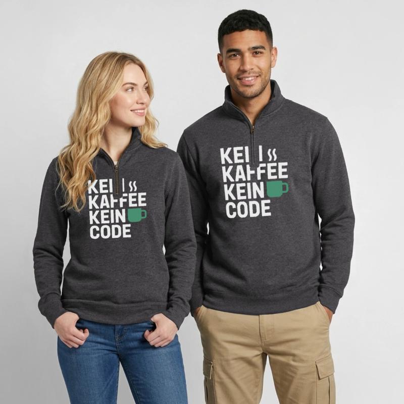 No Coffee No Code Programmer Computer Scientist Quarter-Zip Sweatshirt