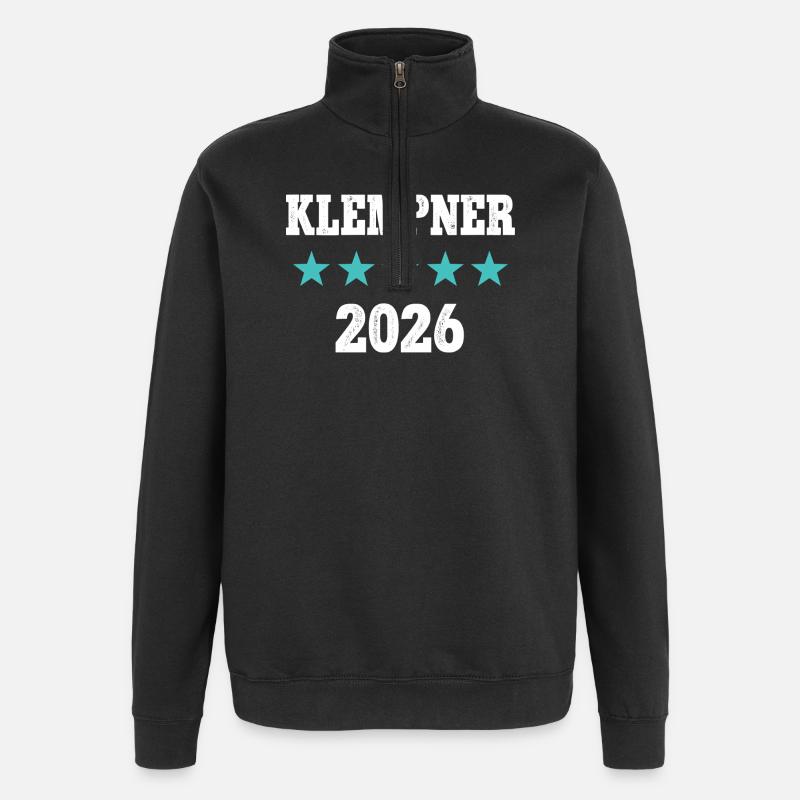 Plombier 2026 Artisan Plombier Ferbotier - Sweat à zip 1/4 - noir