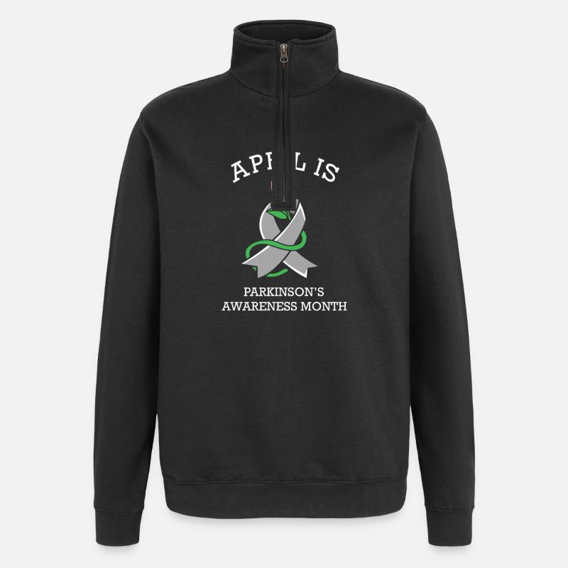 Maladie de Parkinson - Sweat à zip 1/4 - noir