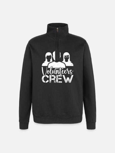 Bénévole Équipe de Dons Bénévoles - Sweat à zip 1/4 - noir