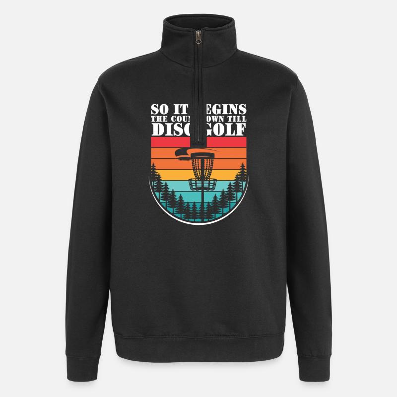 Disc Golf Gifts Disc Golf - Quarter-Zip Sweatshirt - black