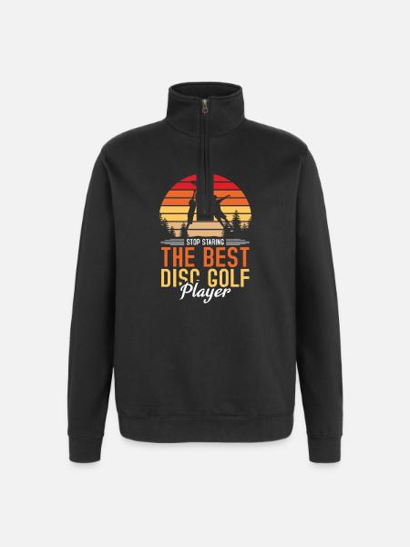 Disc Golf Gifts Disc Golf - Quarter-Zip Sweatshirt - black