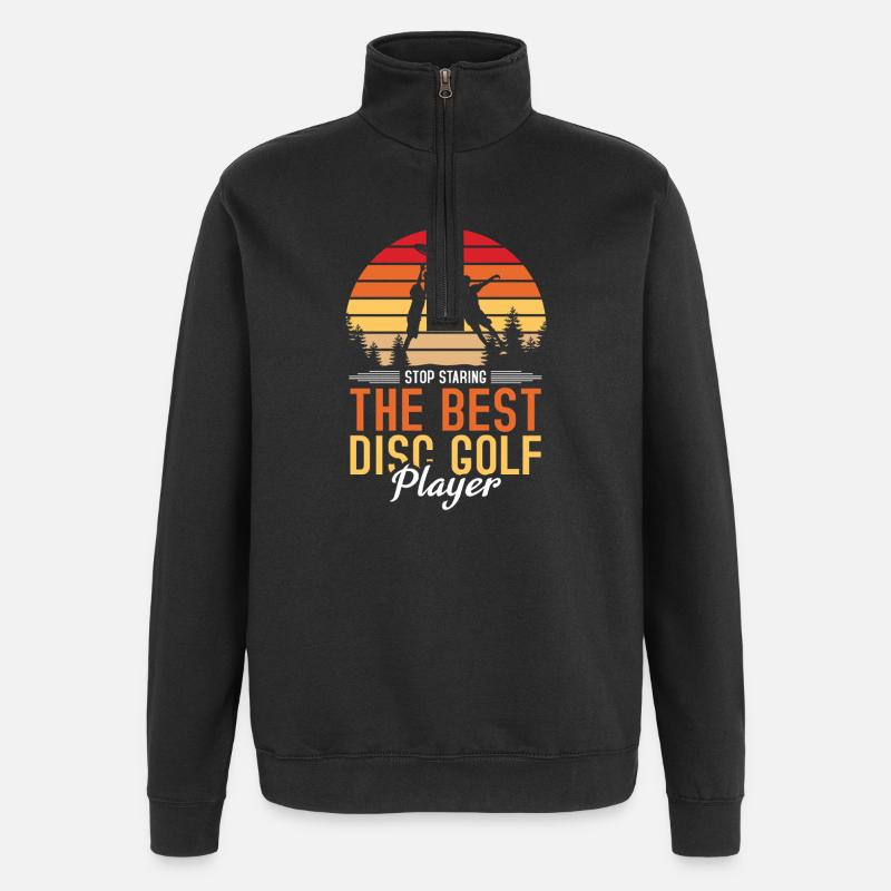 Disc Golf Gifts Disc Golf - Quarter-Zip Sweatshirt - black