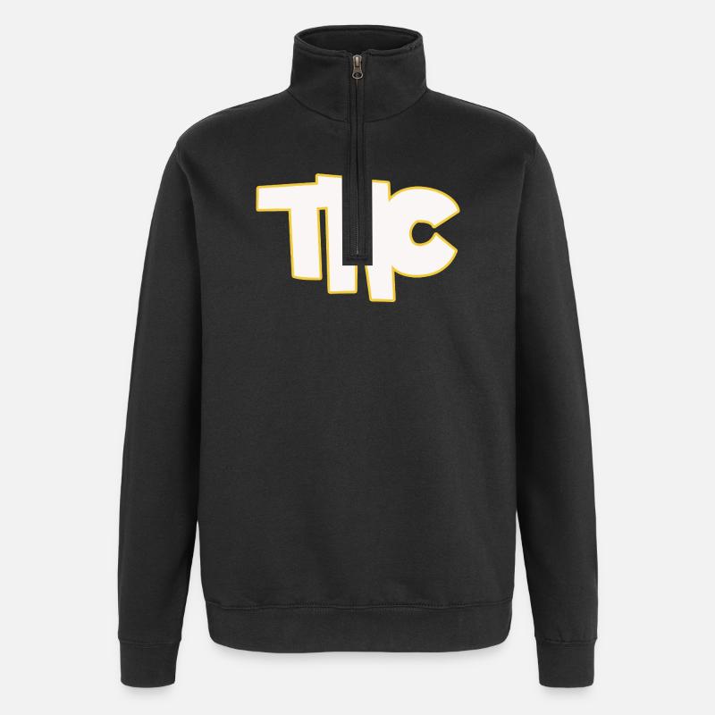 THC - Sweat à zip 1/4 - noir