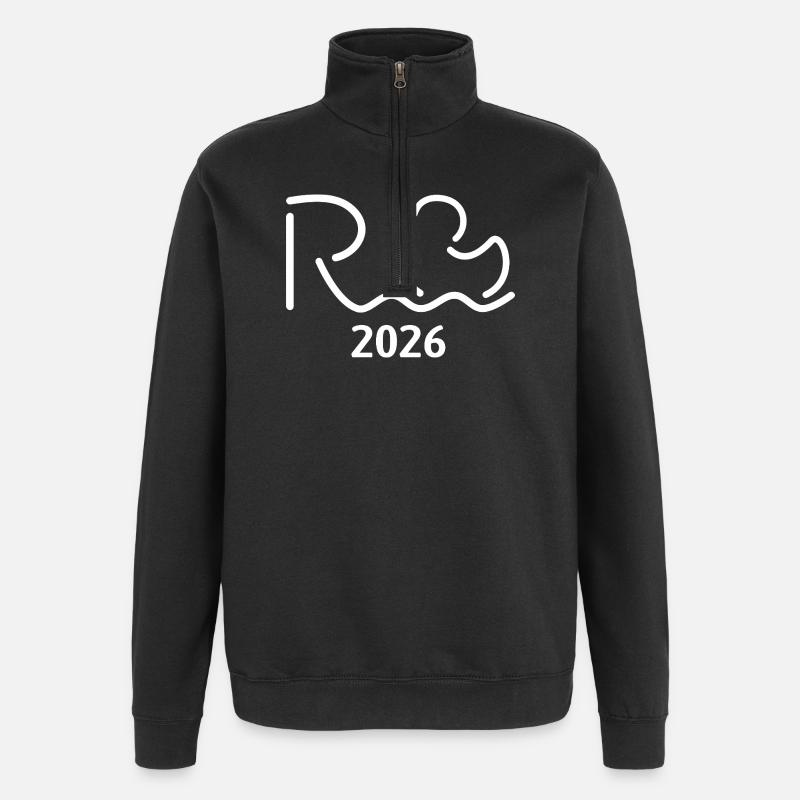 Rente 2026 - Ruhestand - Pension - Quarter-Zip-Sweatshirt - Schwarz