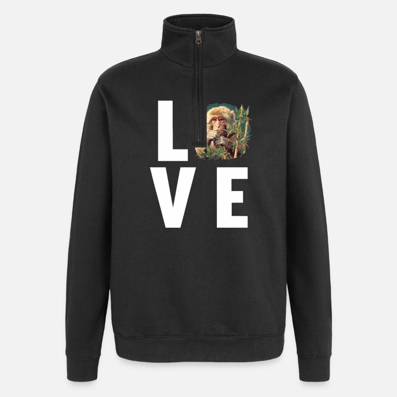 Macaque Macaque - Quarter-Zip Sweatshirt - black