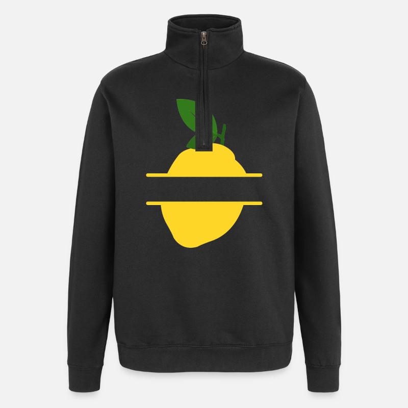 Cadre Lemon Split - Sweat à zip 1/4 - noir