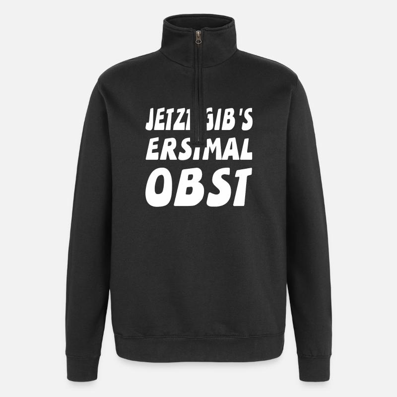 Fruit - Quarter-Zip Sweatshirt - black