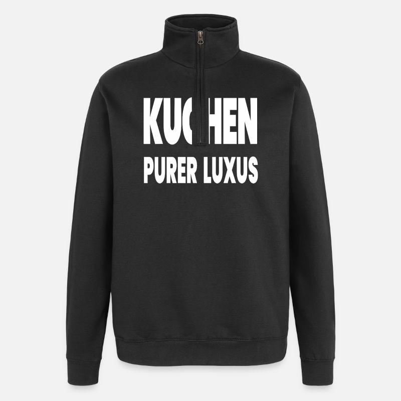 Gâteau - Sweat à zip 1/4 - noir