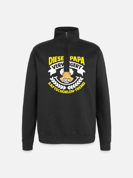 Beer Father Father's Day Dad - Quarter-Zip Sweatshirt - black