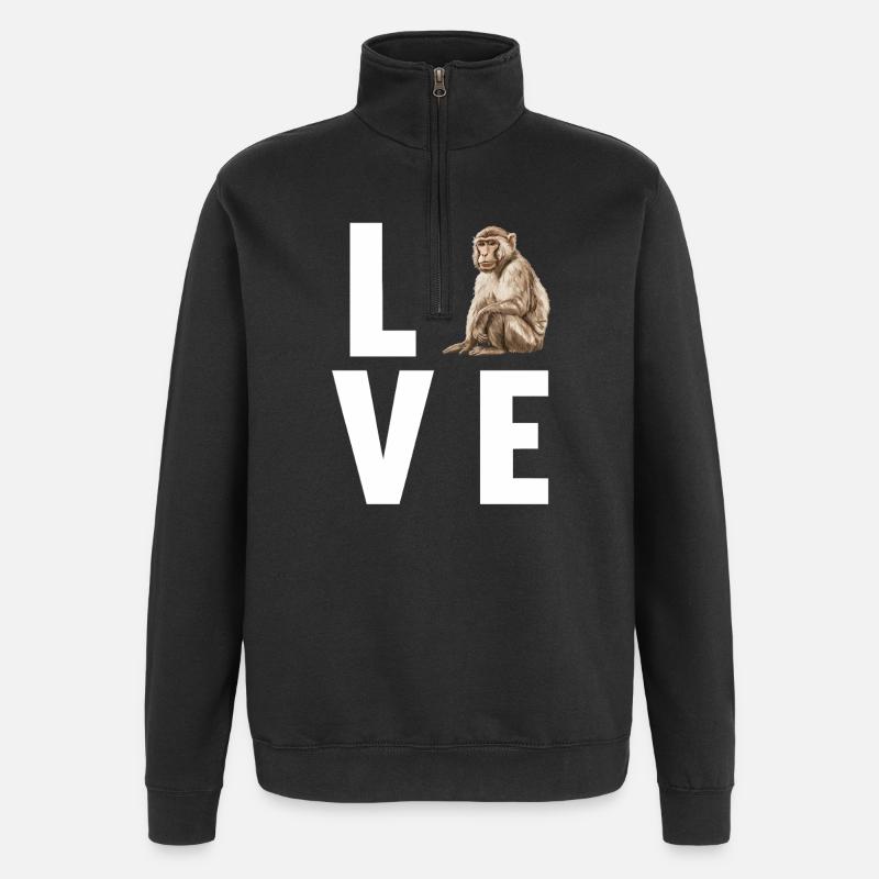 Macaque Macaque - Sweat à zip 1/4 - noir