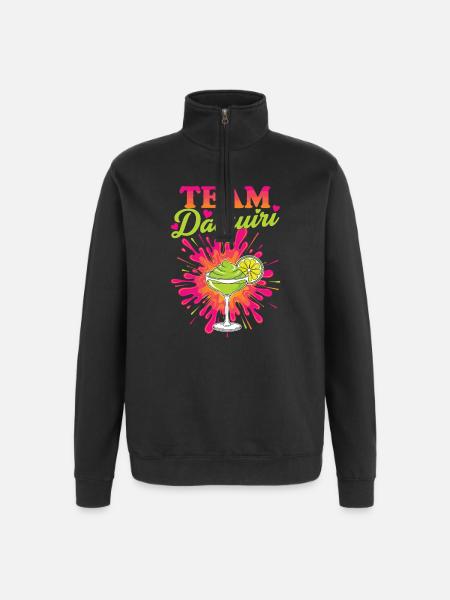 Hen Party Cocktail Team Daiquiri - Quarter-Zip Sweatshirt - black