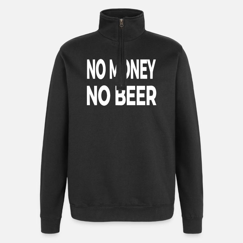 Bier - Quarter-Zip-Sweatshirt - Schwarz
