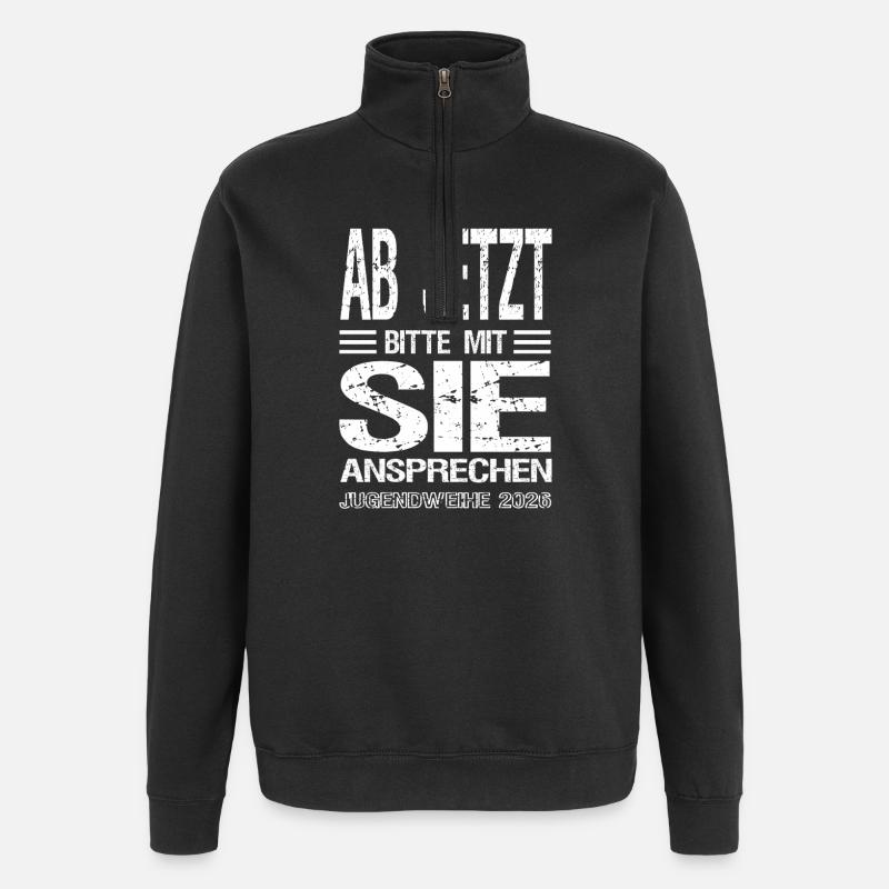 Jugendweihe - Jugendweihe 2026 - Quarter-Zip Sweatshirt - black