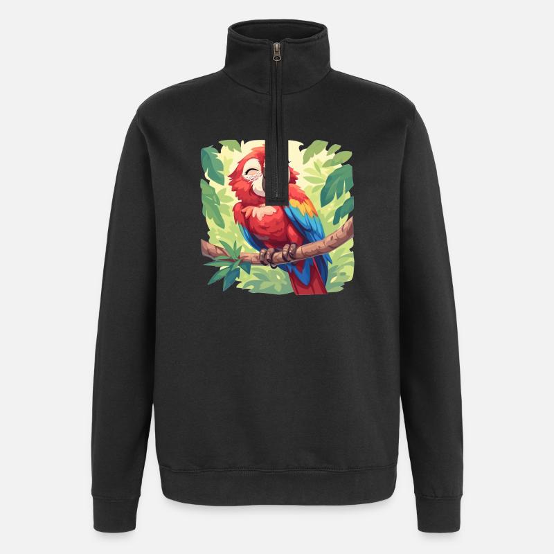 L’ère de l’ara - Sweat à zip 1/4 - noir