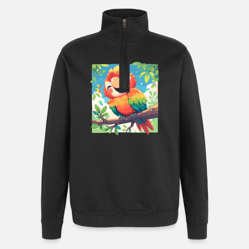 Macaw's Era - Quarter-Zip Sweatshirt - black