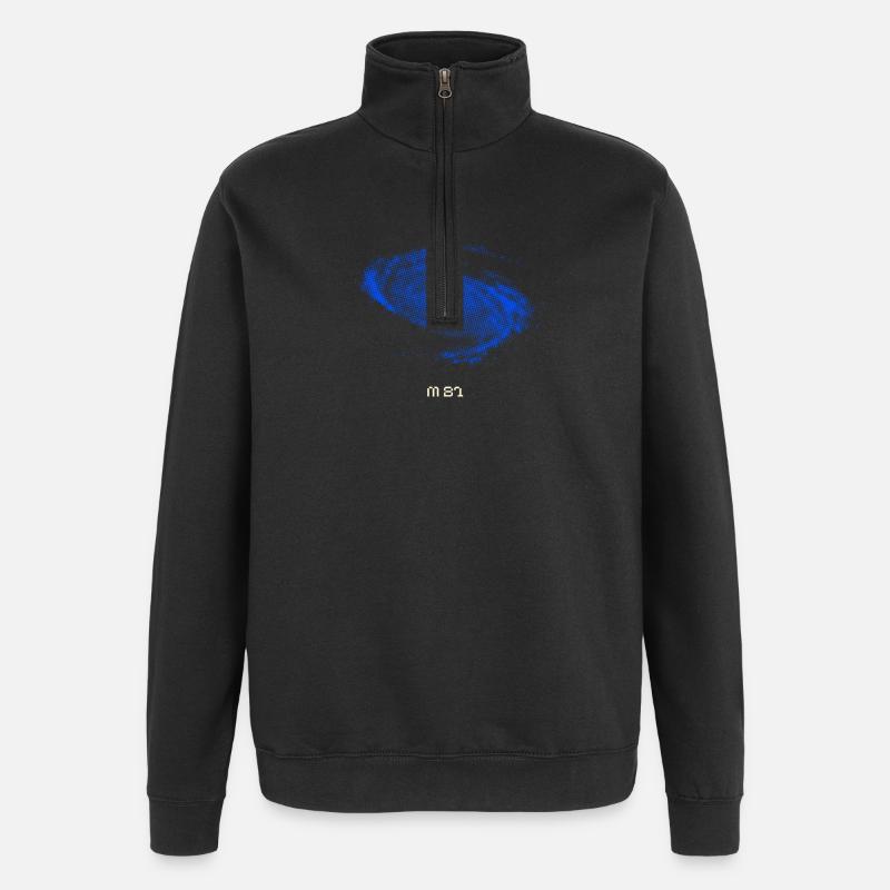 M81 - Bode's Galaxy - Quarter-Zip Sweatshirt - black