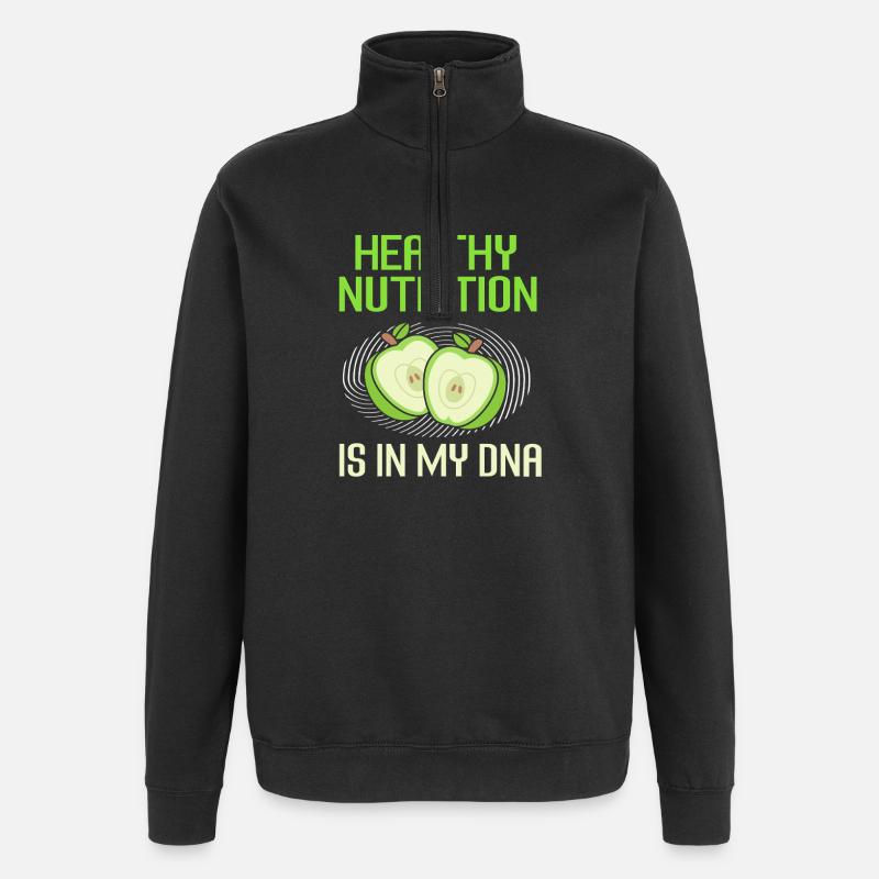 Diätassistent Diät - Quarter-Zip-Sweatshirt - Schwarz