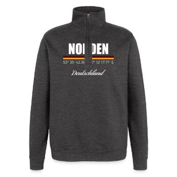 Norden - Quarter-Zip-Sweatshirt - Anthrazit - Vorne - AI Model Female 172 light (172cm) & AI Model Male 178 dark (178cm)
