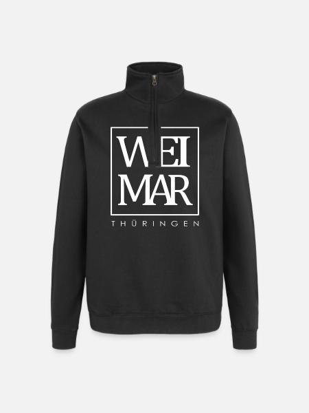 Weimar - Thüringen - Quarter-Zip-Sweatshirt - Schwarz
