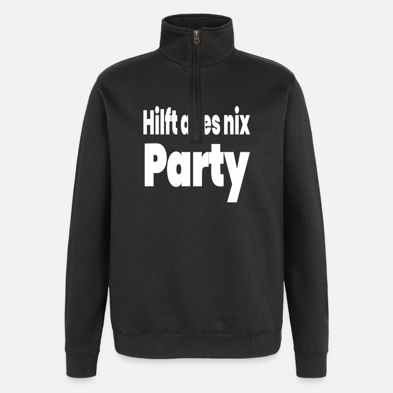 Parti - Sweat à zip 1/4 - noir