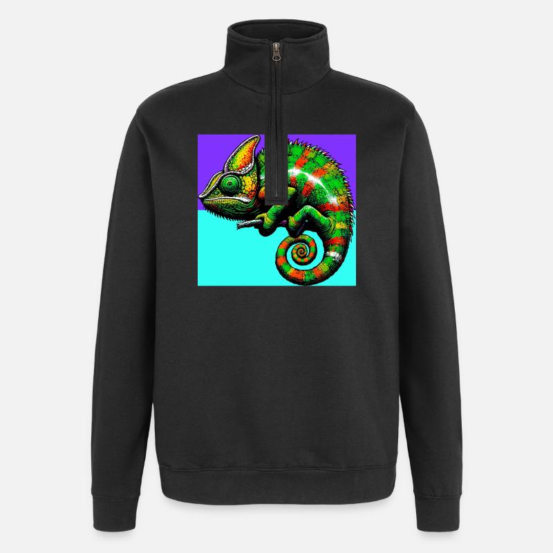 chameleon - Quarter-Zip Sweatshirt - black