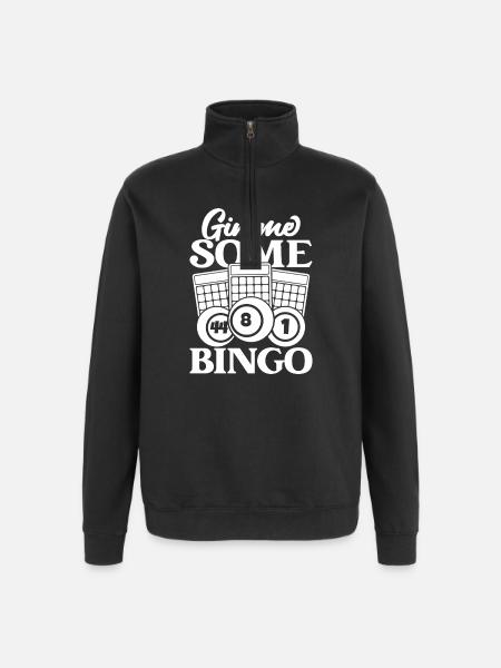 Bingo Player Gimme Some Bingo - Quarter-Zip Sweatshirt - black