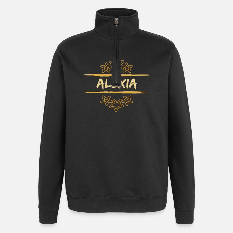 Gift for Alexia - Quarter-Zip Sweatshirt - black