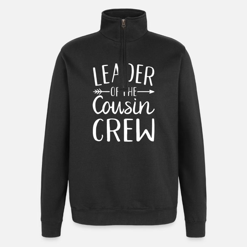 Anführer der Cousin-Crew - Quarter-Zip-Sweatshirt - Schwarz