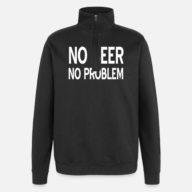Bier - Quarter-Zip-Sweatshirt - Schwarz
