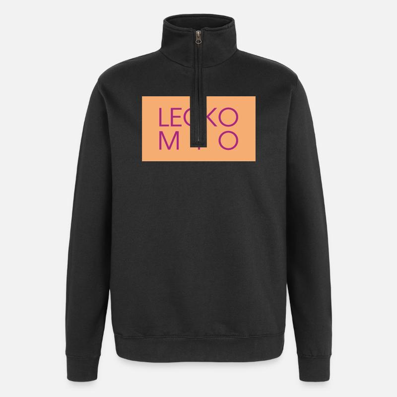 Lecko Mio  - Quarter-Zip-Sweatshirt - Schwarz