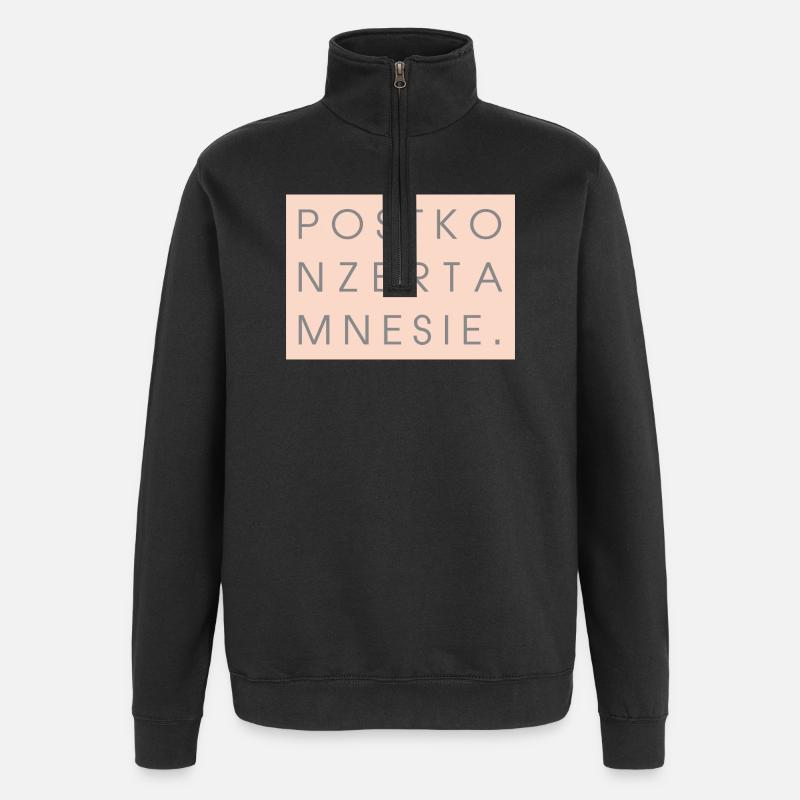 Postkonzertamnesie  - Quarter-Zip-Sweatshirt - Schwarz