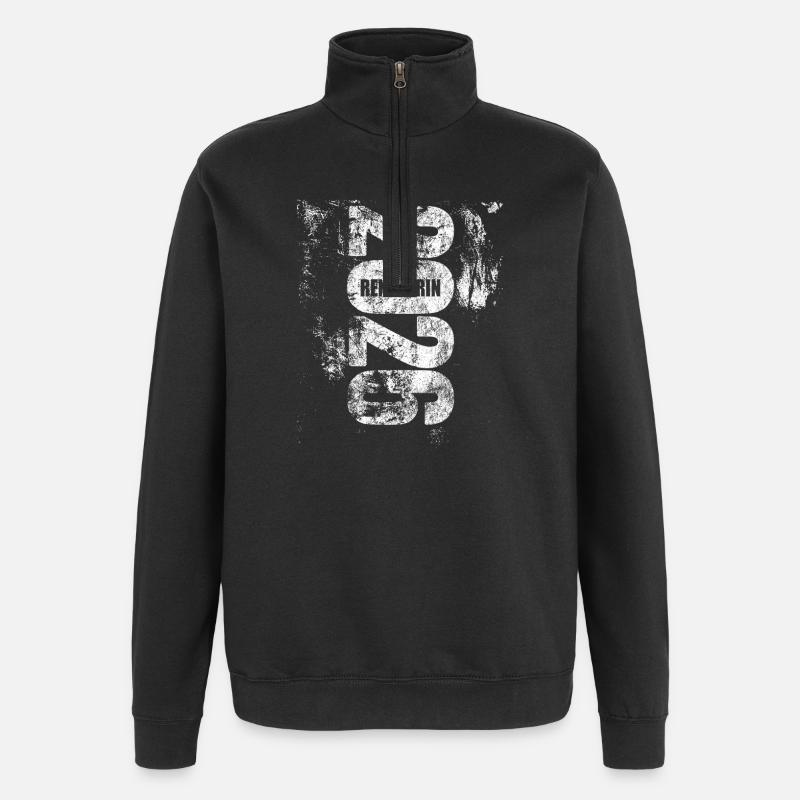 Pensioner 2026 | Finally done - Quarter-Zip Sweatshirt - black