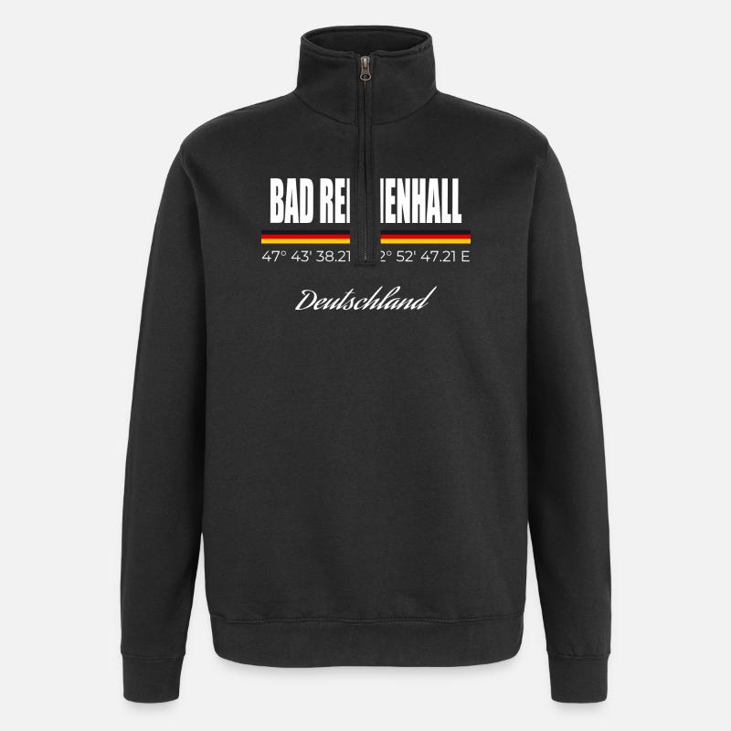 Bad Reichenhall - Quarter-Zip-Sweatshirt - Schwarz