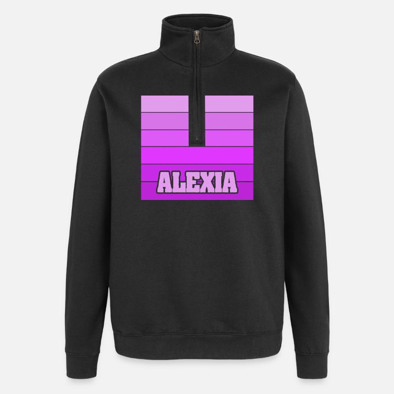 Gift for Alexia - Quarter-Zip Sweatshirt - black