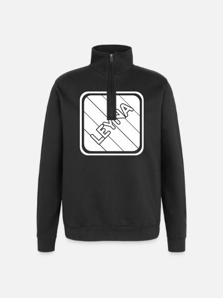 Leyna as a daughter - Quarter-Zip Sweatshirt - black