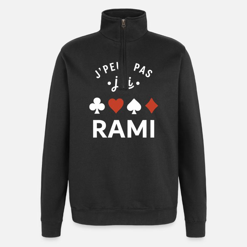 rami - Sweat à zip 1/4 - noir