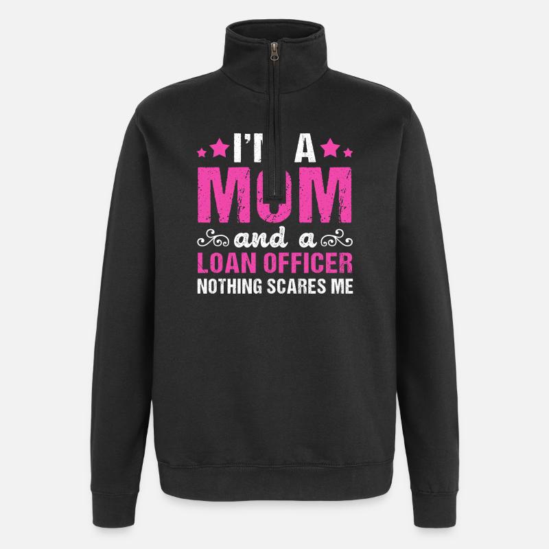 Schulden Eigentumswohnung Hypothek - Quarter-Zip-Sweatshirt - Schwarz