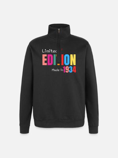 Limited edition Made in 1934 - Quarter-Zip Sweatshirt - black