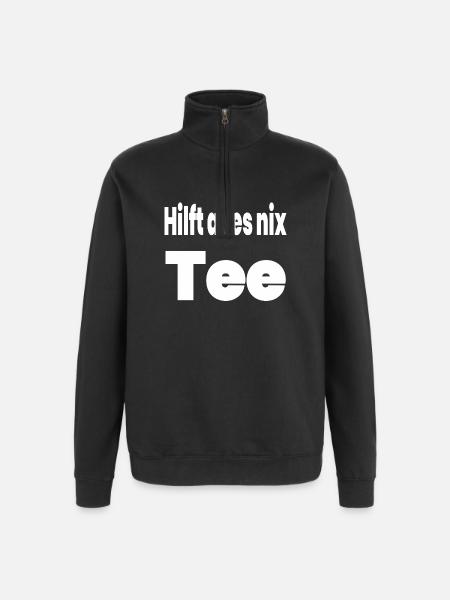Tea - Quarter-Zip Sweatshirt - black
