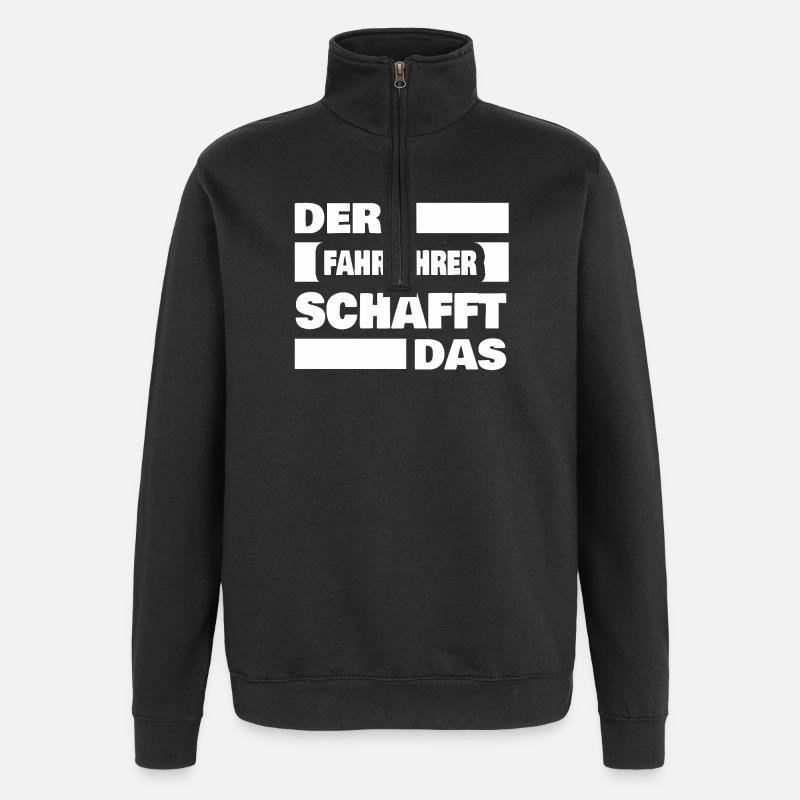 Beruf Fahrlehrer - Quarter-Zip-Sweatshirt - Schwarz