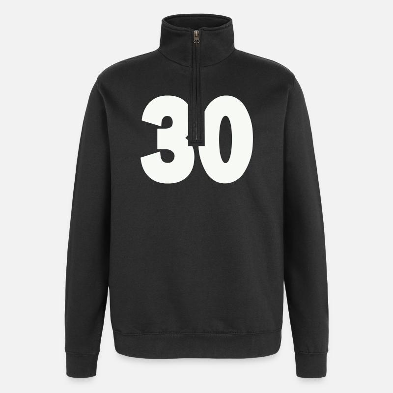 30- - Quarter-Zip Sweatshirt - black