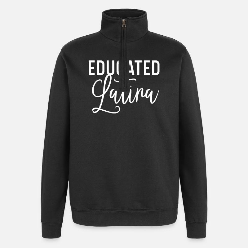 Pride Latina éduquée - Sweat à zip 1/4 - noir