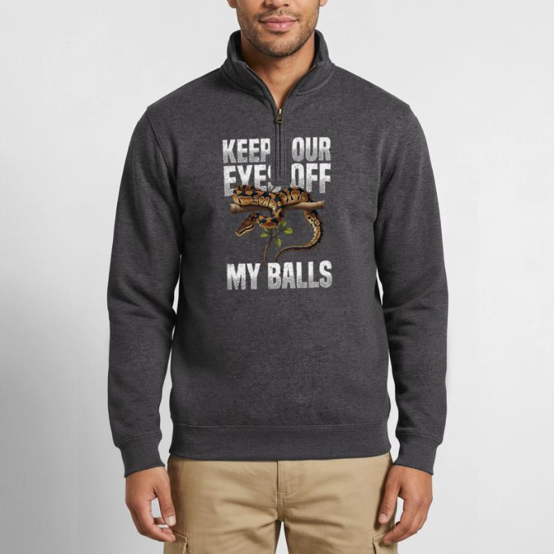 King Python Snakes Lover Terrarium Python Quarter-Zip Sweatshirt