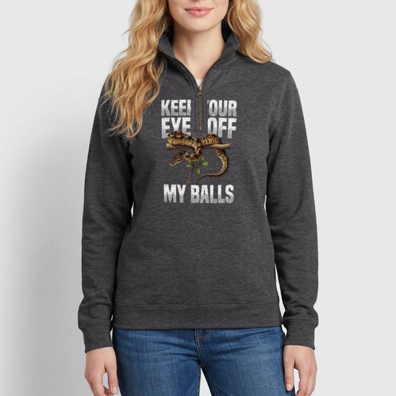 King Python Snakes Lover Terrarium Python Quarter-Zip Sweatshirt